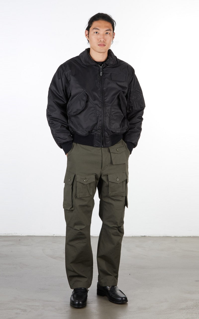 Military Surplus SWAT CWU US Fur Collar Flight Jacket Black