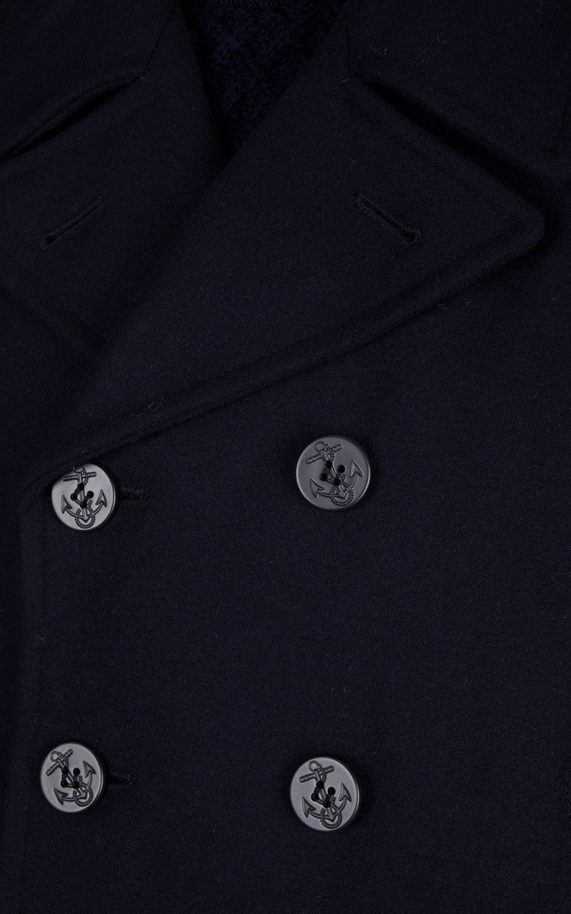 Military Surplus US Navy Pea Coat Dark Navy