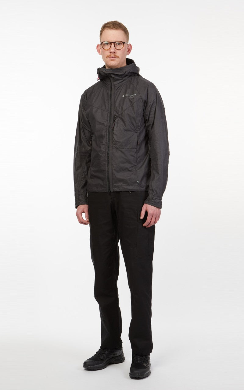 Klättermusen Ansur Hooded Wind Jacket Raven Black