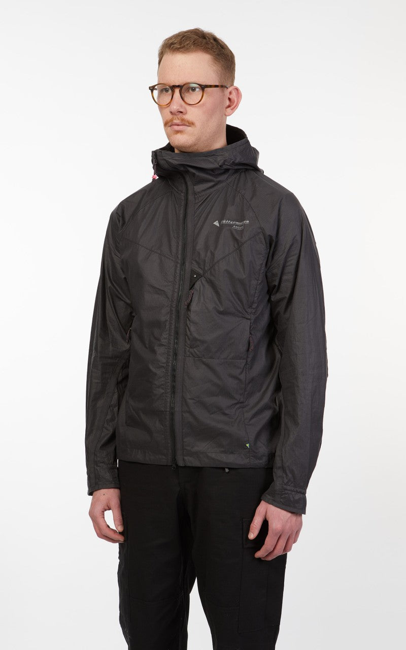 Klättermusen Ansur Hooded Wind Jacket Raven Black