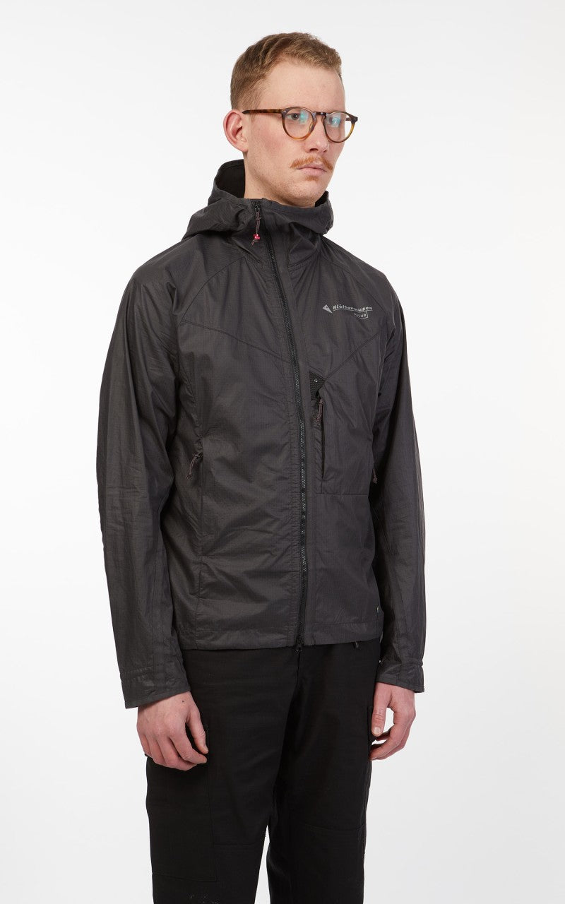 Klättermusen Ansur Hooded Wind Jacket Raven Black