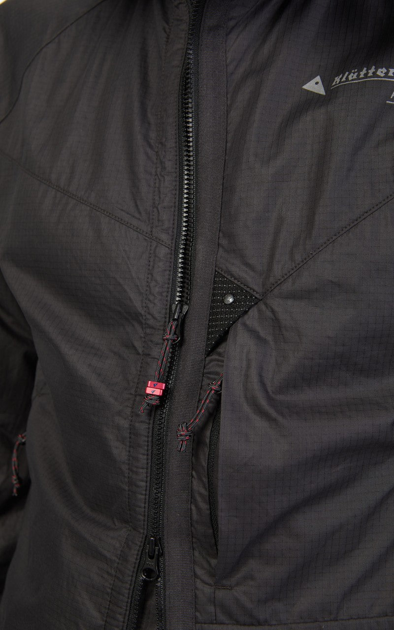 Klättermusen Ansur Hooded Wind Jacket Raven Black