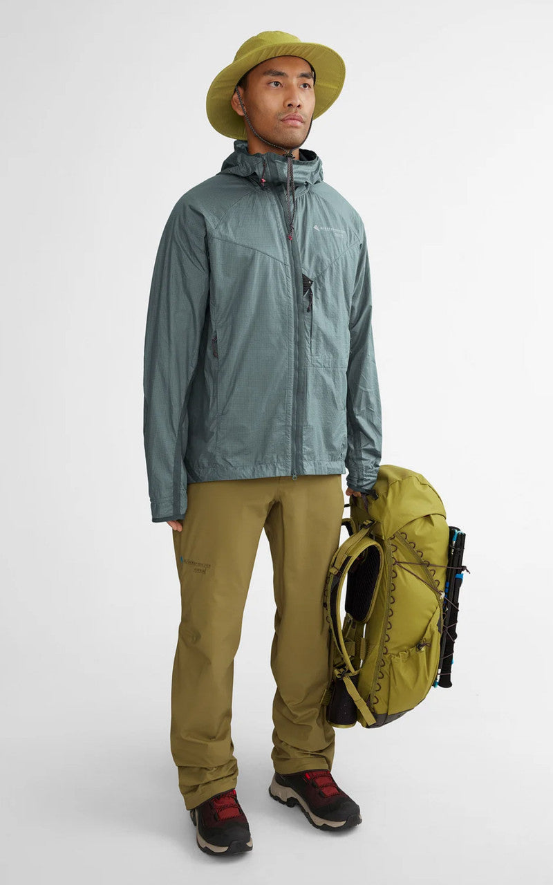 Klättermusen Ansur Hooded Wind Jacket Stone Blue