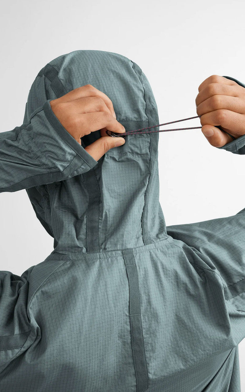 Klättermusen Ansur Hooded Wind Jacket Stone Blue
