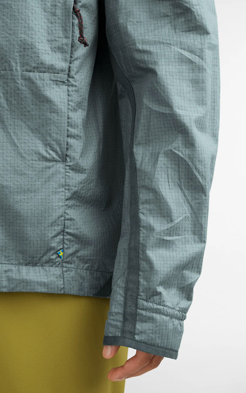 Klättermusen Ansur Hooded Wind Jacket Stone Blue