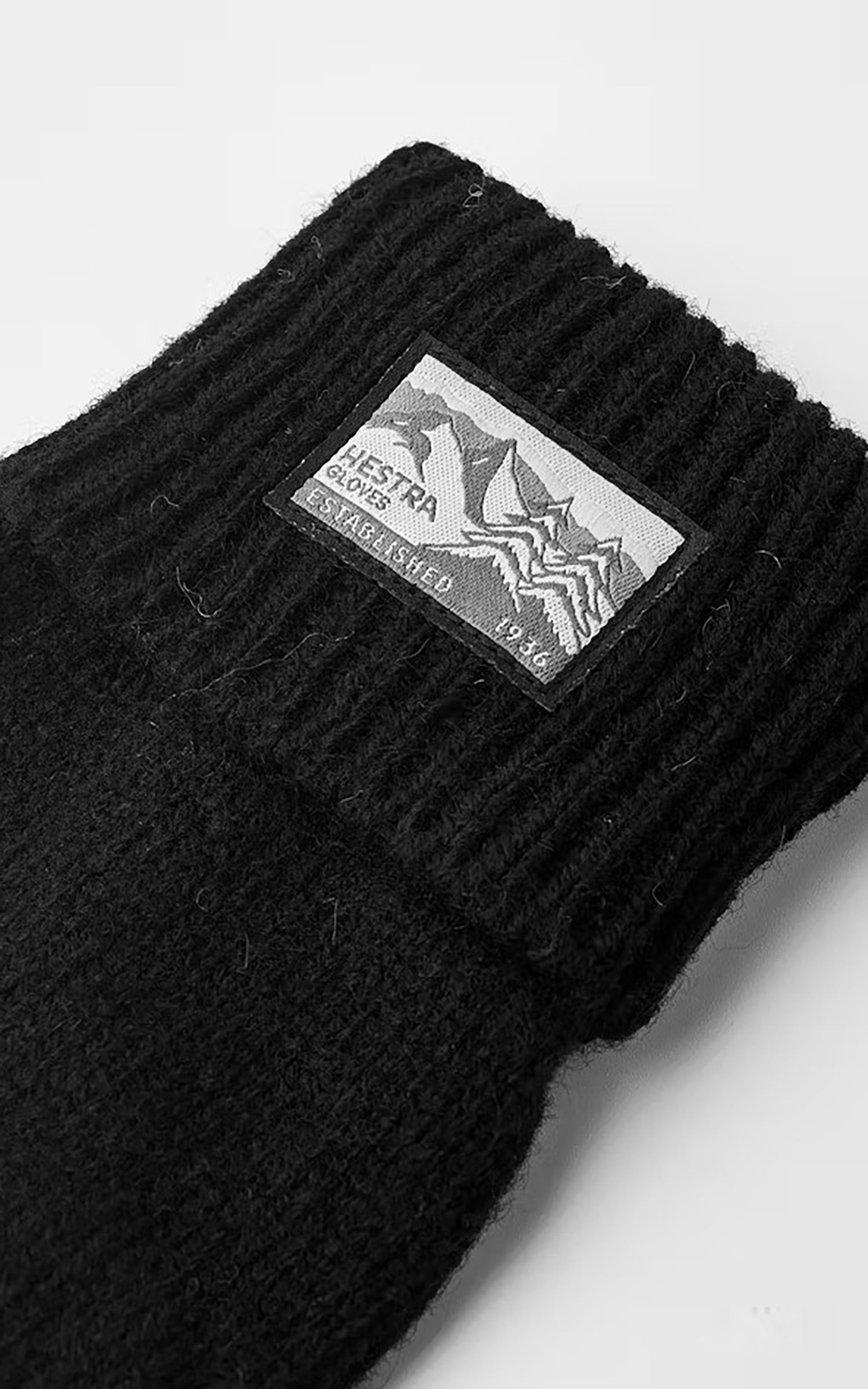 Hestra Basic Wool Half Finger Glove Black