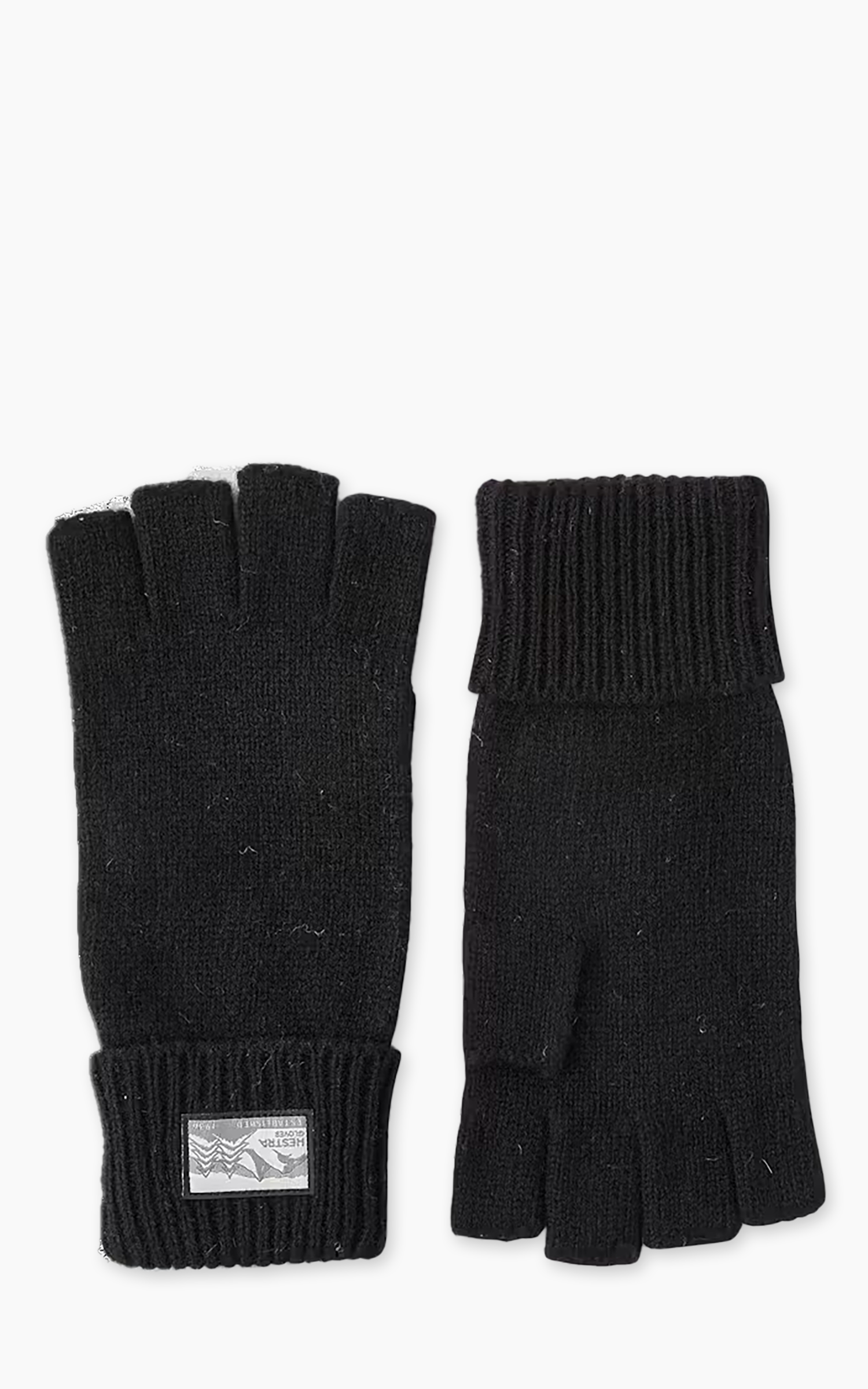 Hestra Basic Wool Half Finger Glove Black