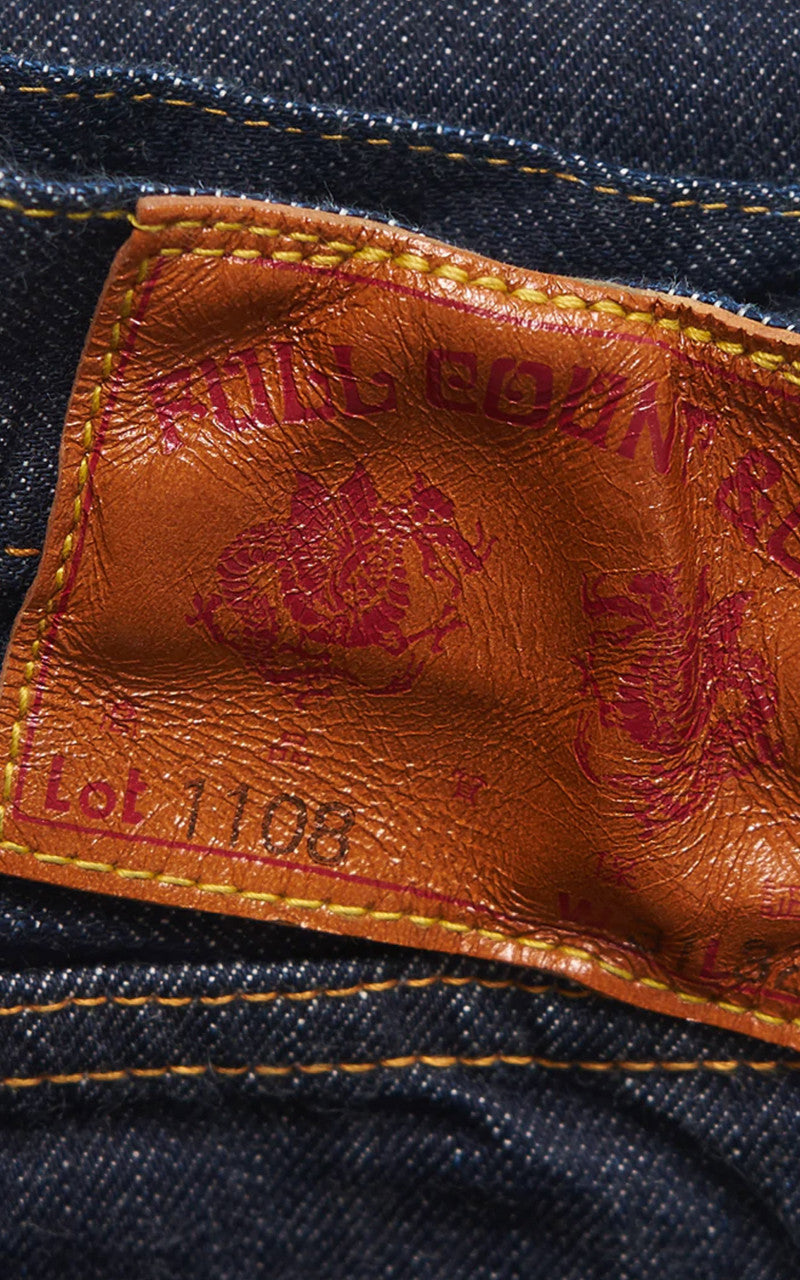 Fullcount 1108W Slim Straight Selvedge Denim One Wash Indigo