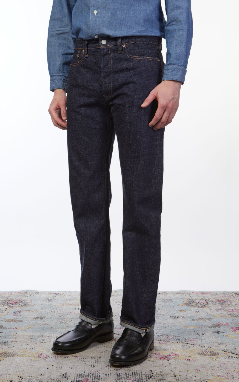 Fullcount 1108W Slim Straight Selvedge Denim One Wash Indigo