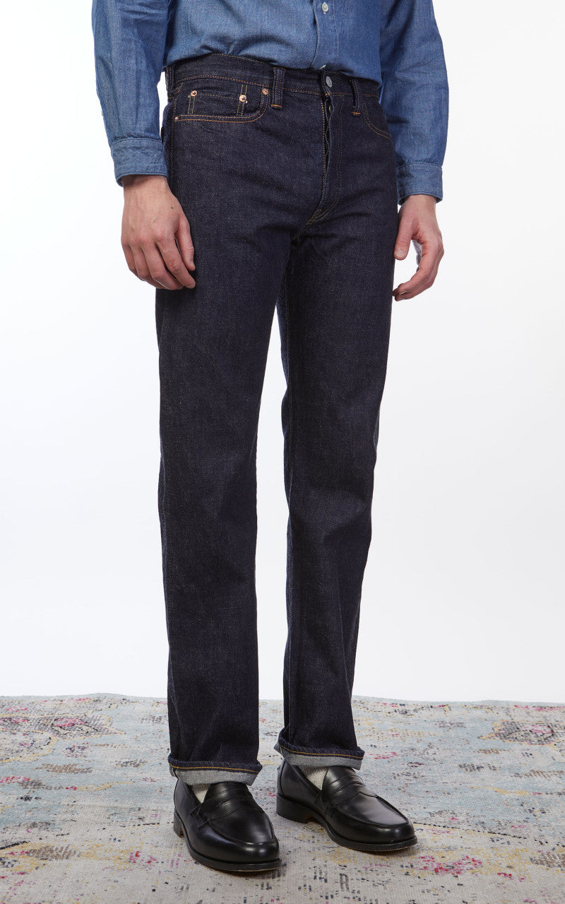 Fullcount 1108W Slim Straight Selvedge Denim One Wash Indigo