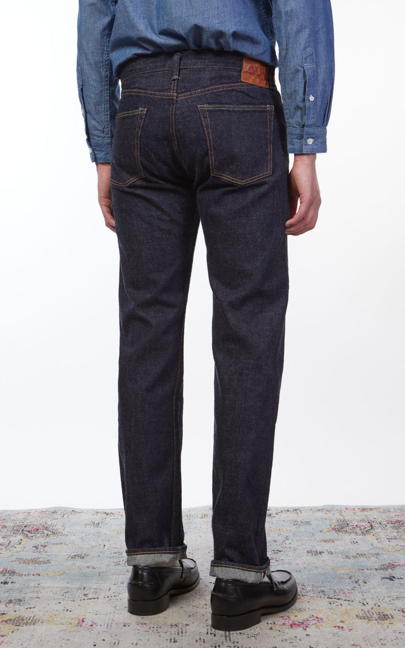 Fullcount 1108W Slim Straight Selvedge Denim One Wash Indigo