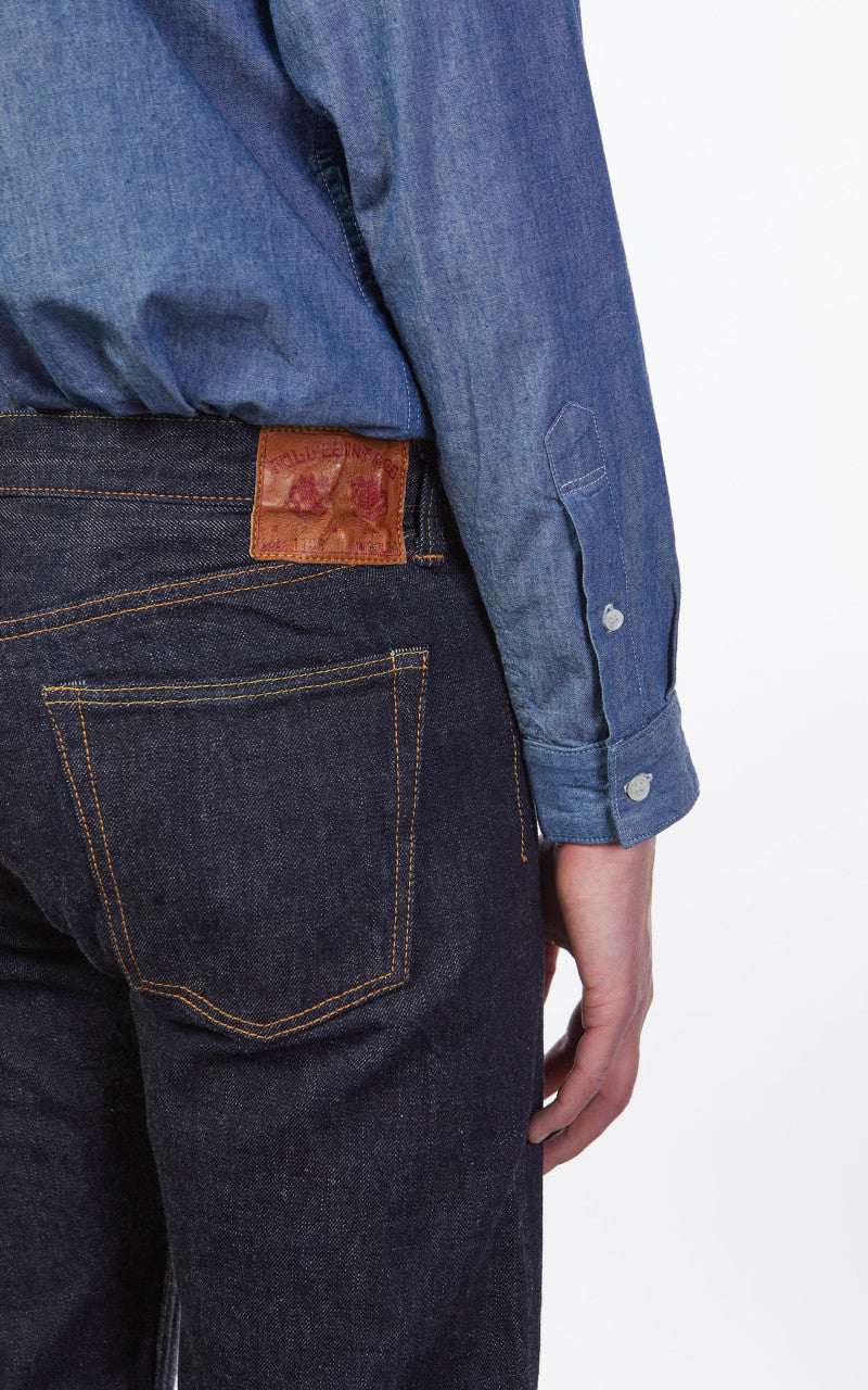 Fullcount 1108W Slim Straight Selvedge Denim One Wash Indigo