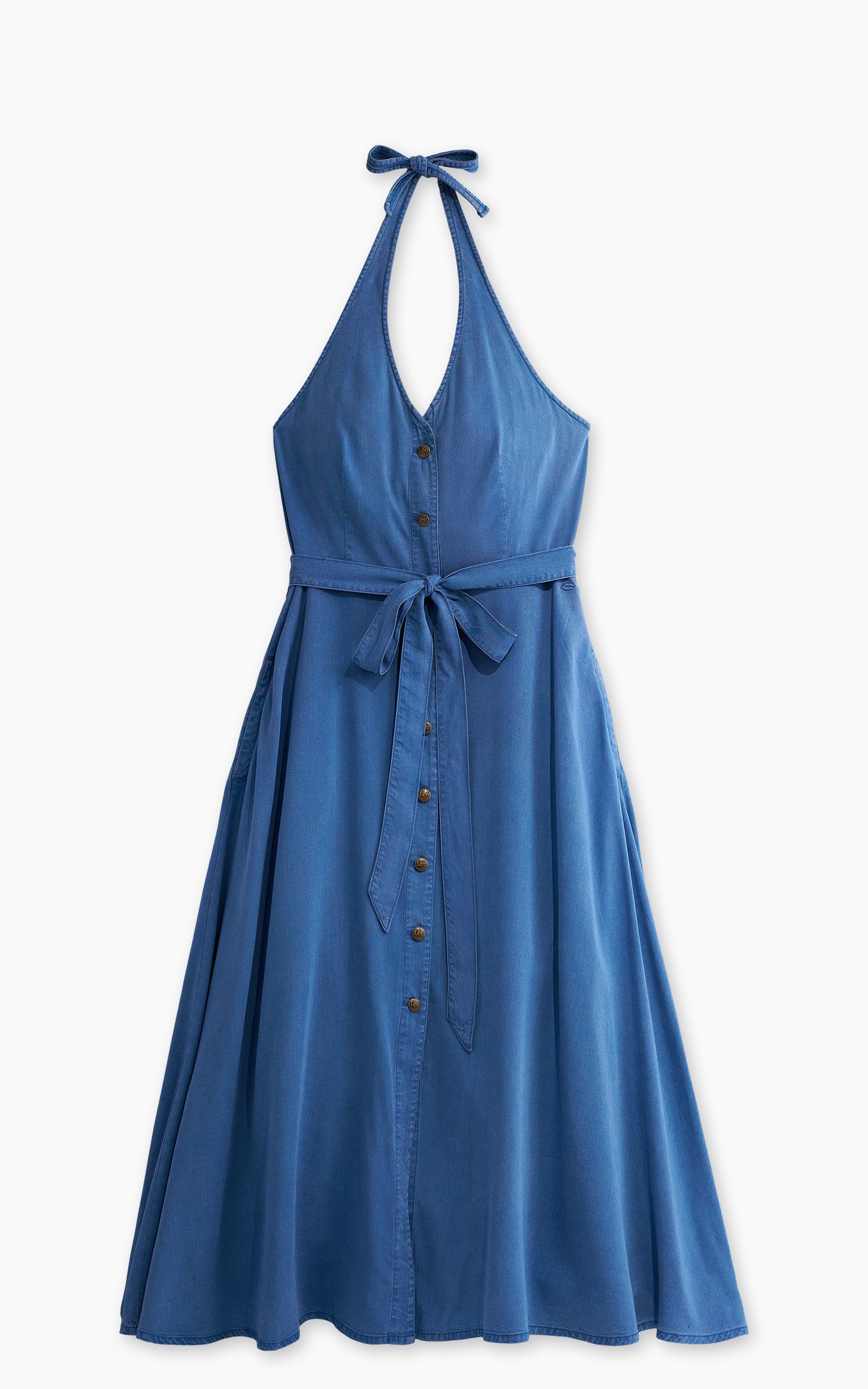 Lee x Marilyn Halter Dress Ice Storm