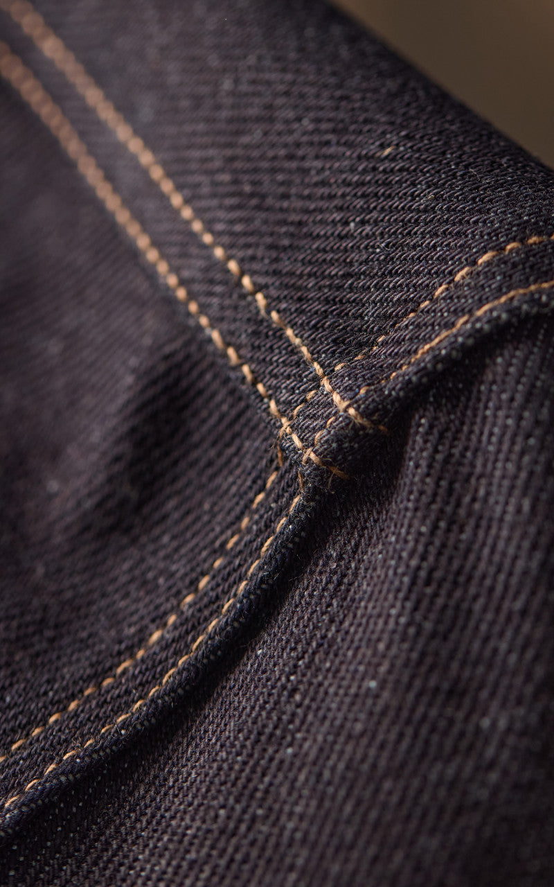Rogue Territory Supply Jacket Corduroy Collar Selvedge Indigo 22oz