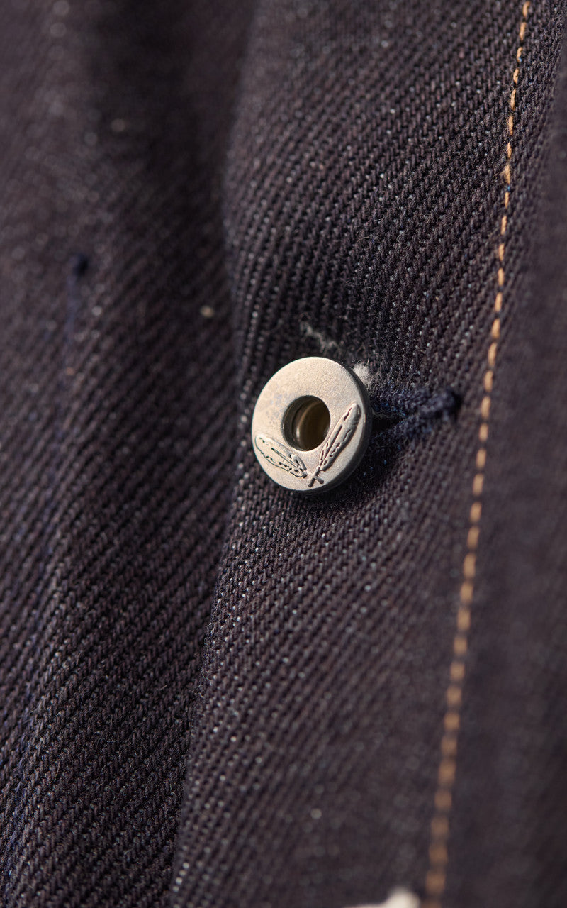 Rogue Territory Supply Jacket Corduroy Collar Selvedge Indigo 22oz