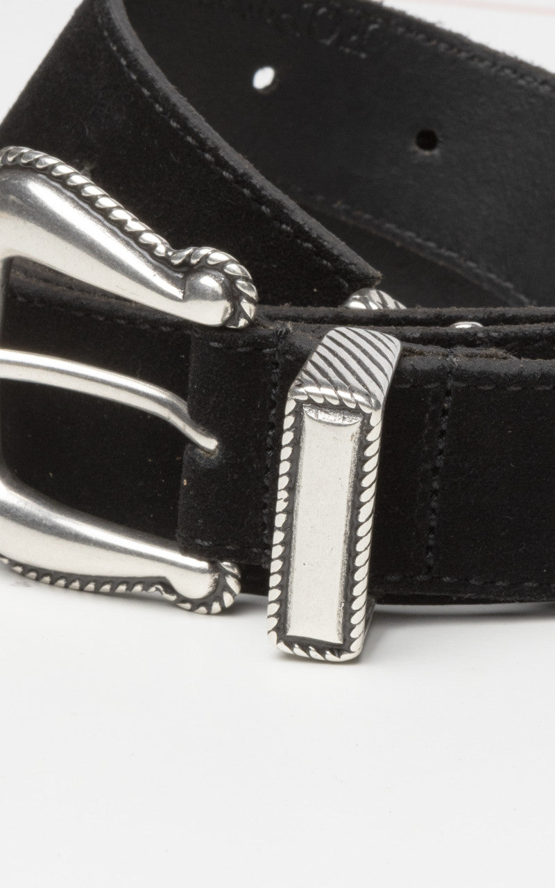 Fortela Candis Suede Belt Black
