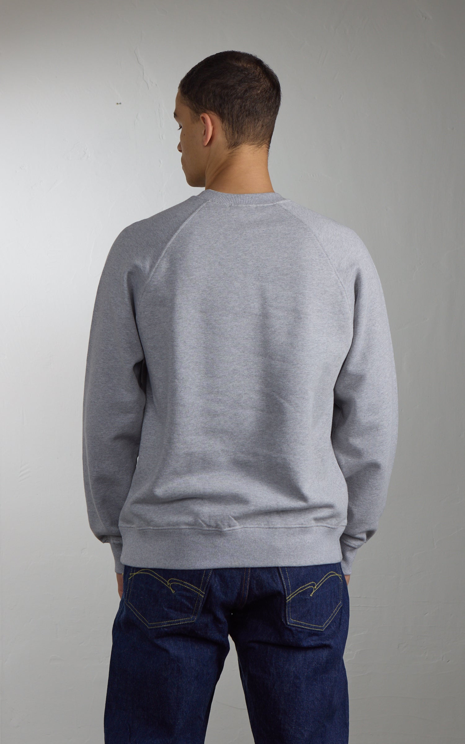 Nudie Jeans Palle Logo Sweatshirt Greymelange