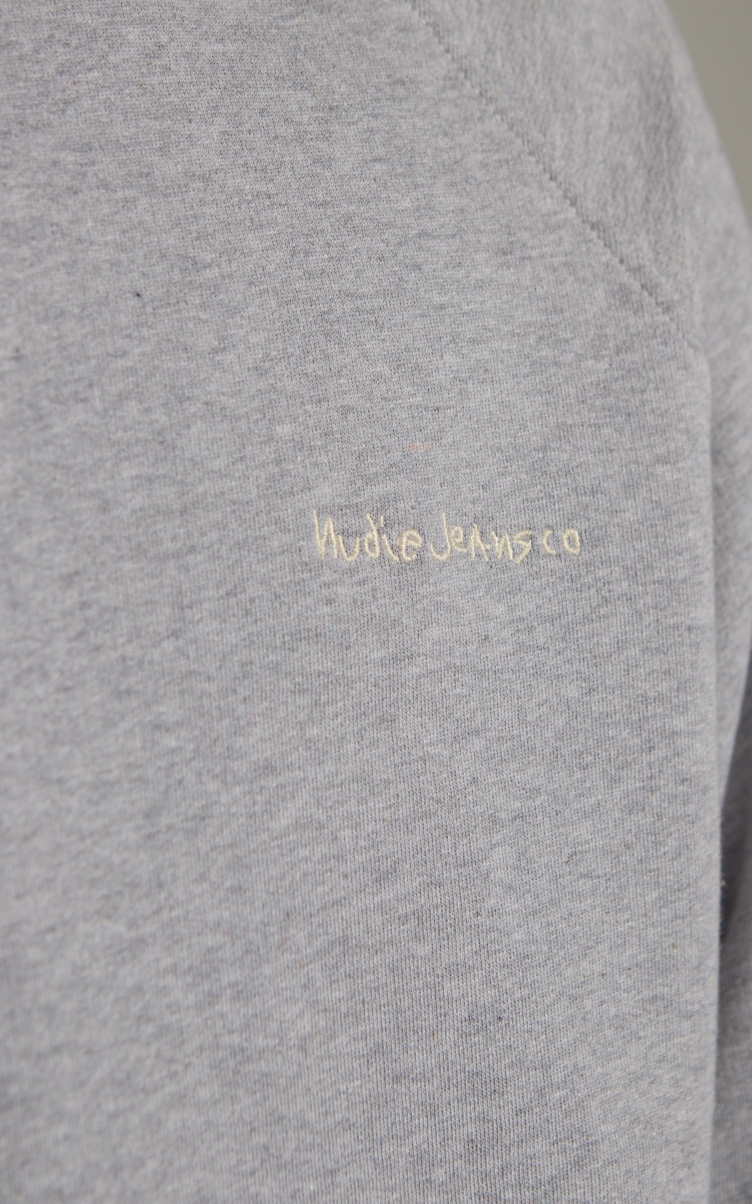 Nudie Jeans Palle Logo Sweatshirt Greymelange