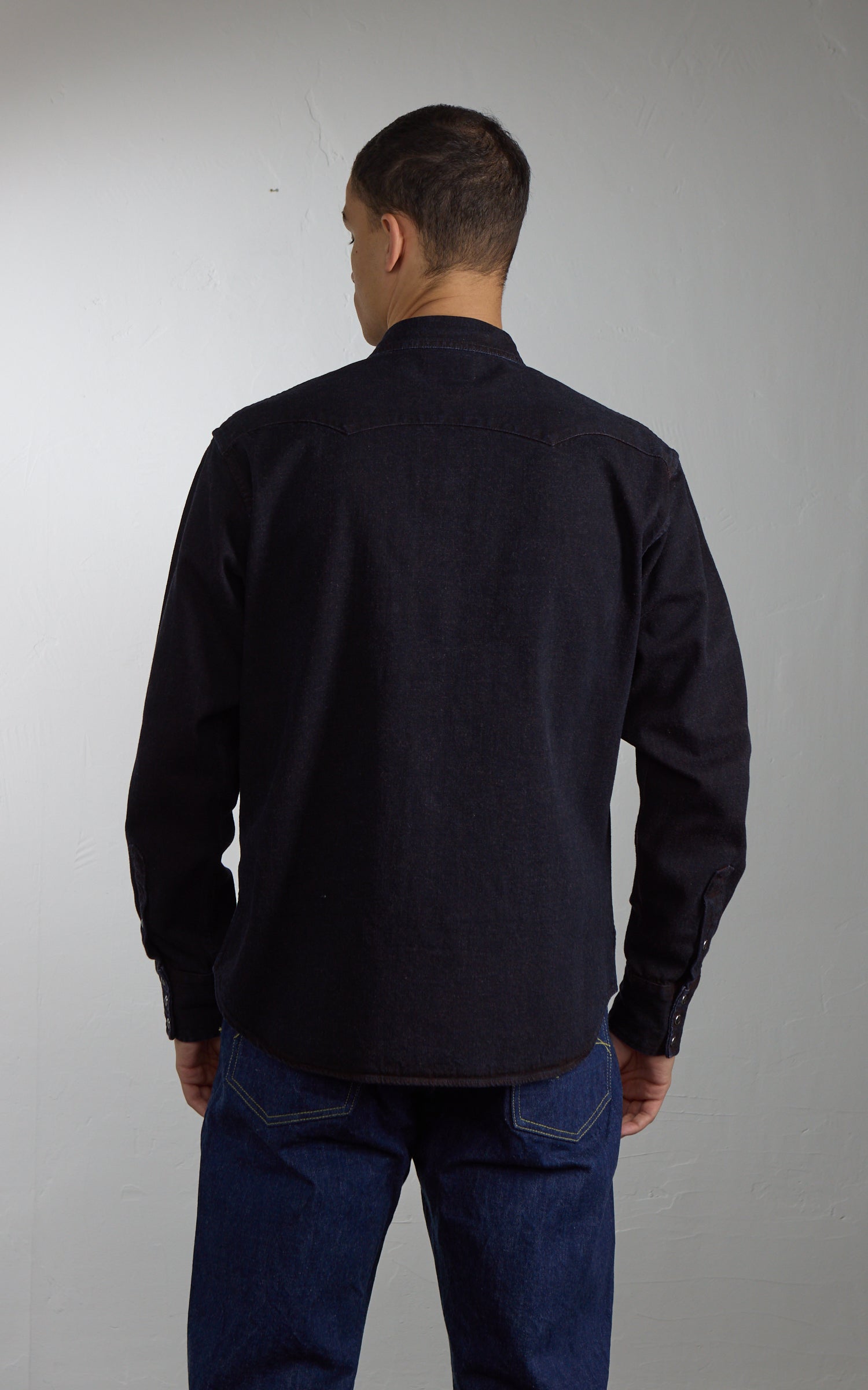 Studio D'Artisan D5727 "Bengala-Dye" Denim Western Shirt Red