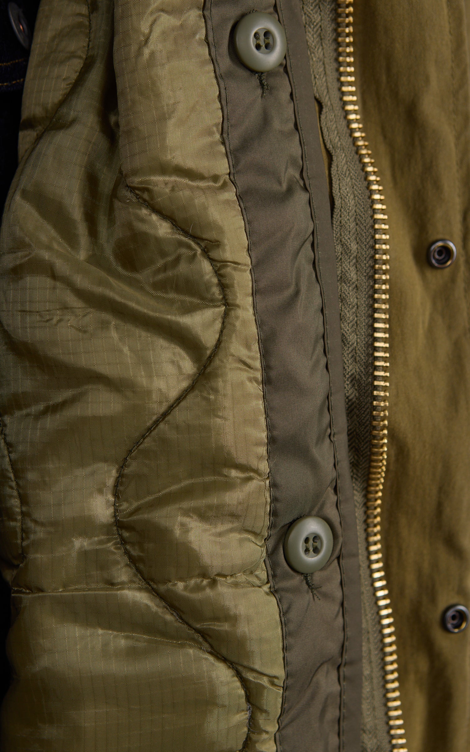Military Surplus US M65 Fishtail Parka "O-Bleached" Olive Drab by 140FAHRENHEIT