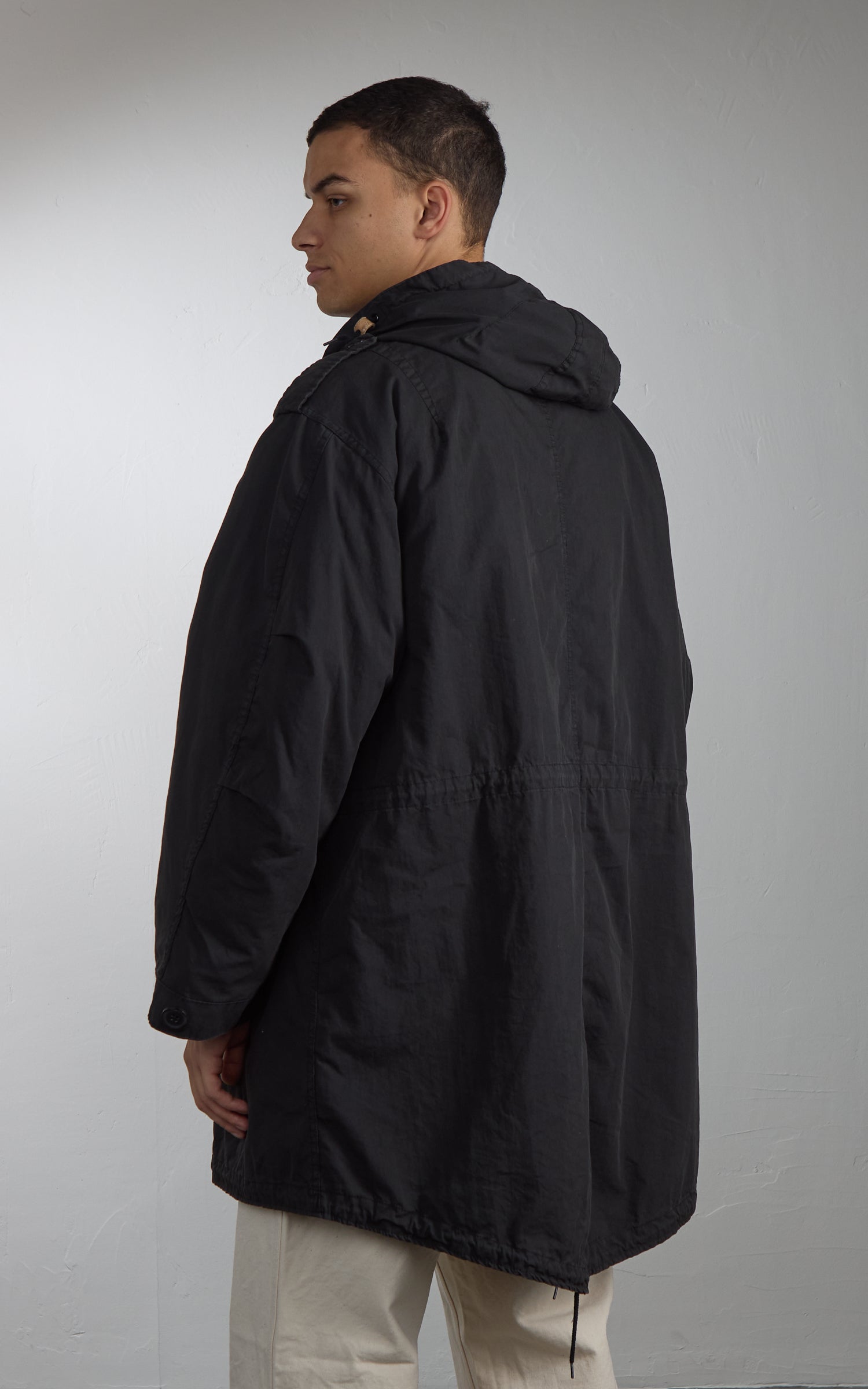 Military Surplus US M51 Fishtail Parka "O-Bleached" Black by 140FAHRENHEIT