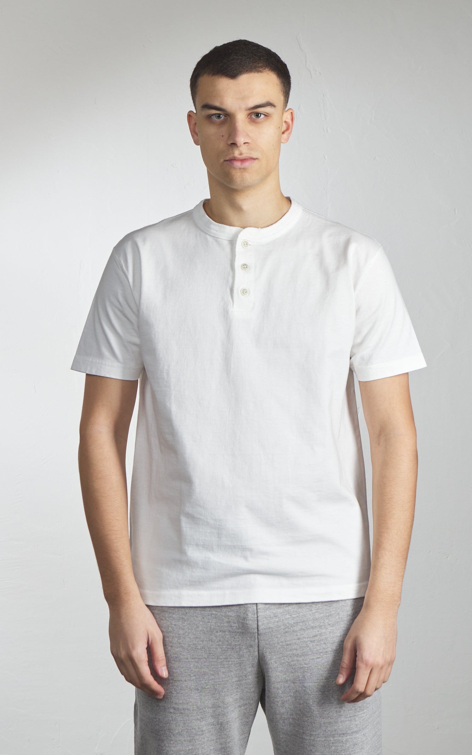 Barns Outfitters BR-8146SP COZUN S/S Henley T-Shirt Natural