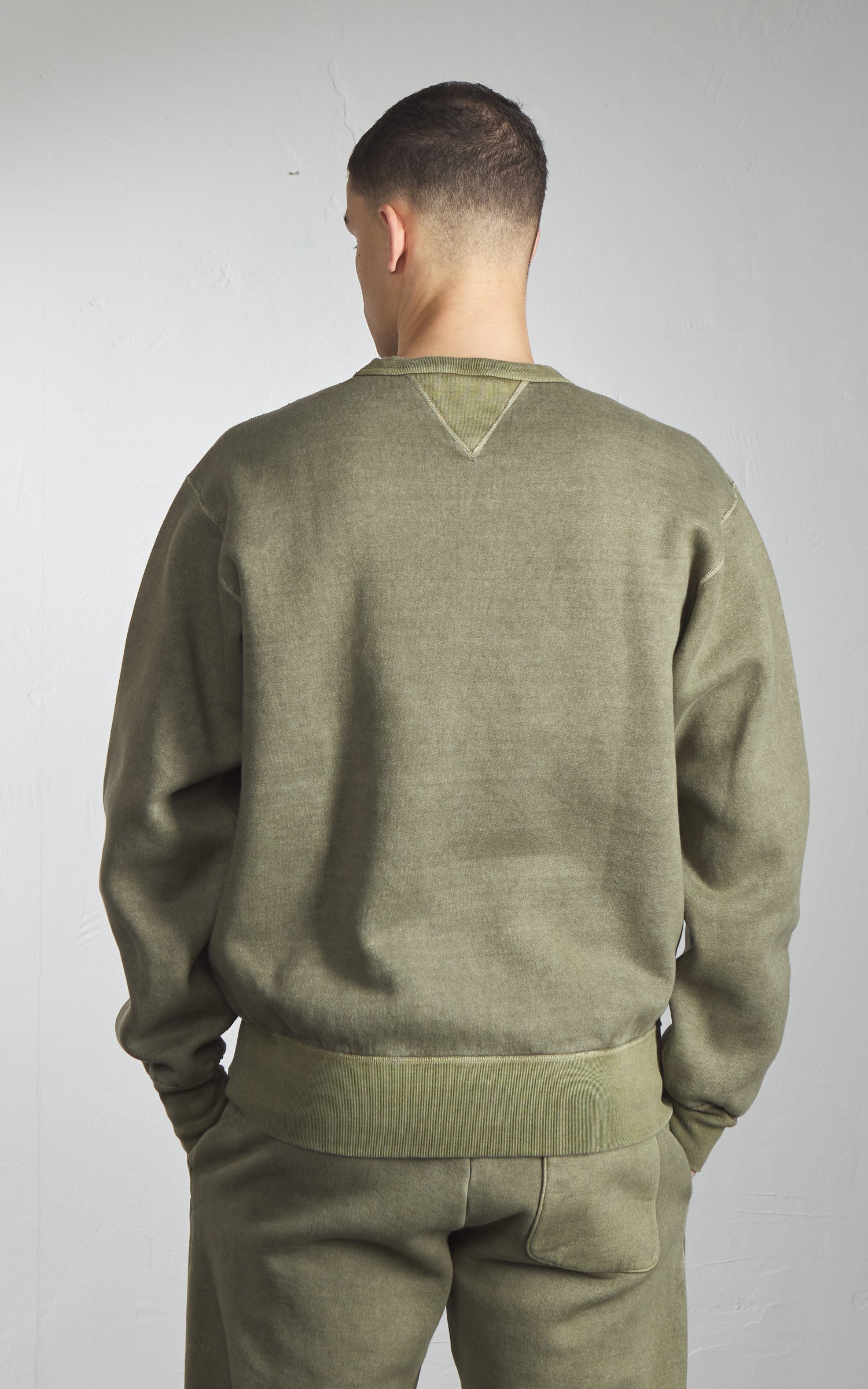 Barns Outfitters BR-3000PG COZUN Double V-Gusset Sweatshirt Khaki