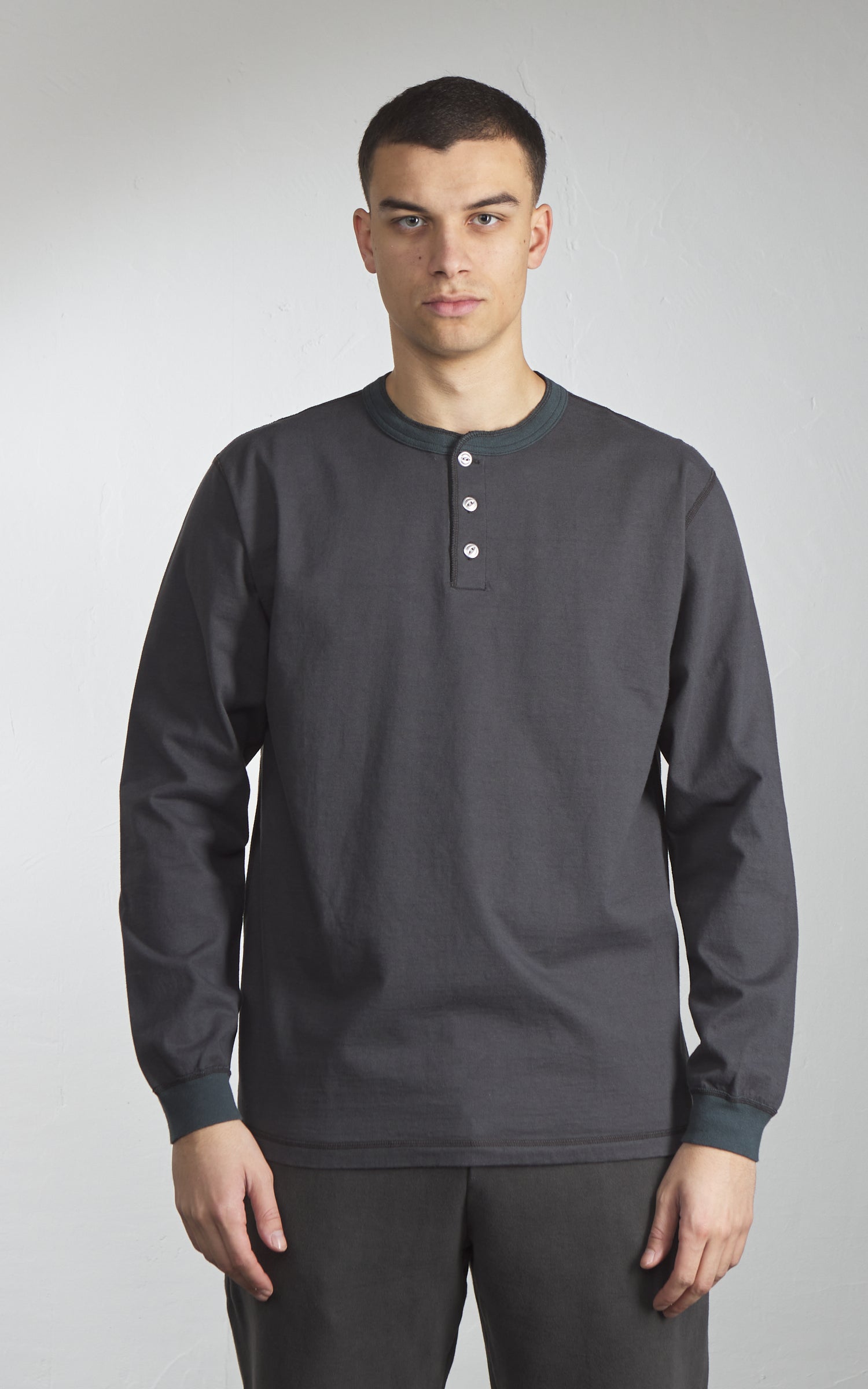 Barns Outfitters BR-3044BSP Cozun Longsleeve Henley Black