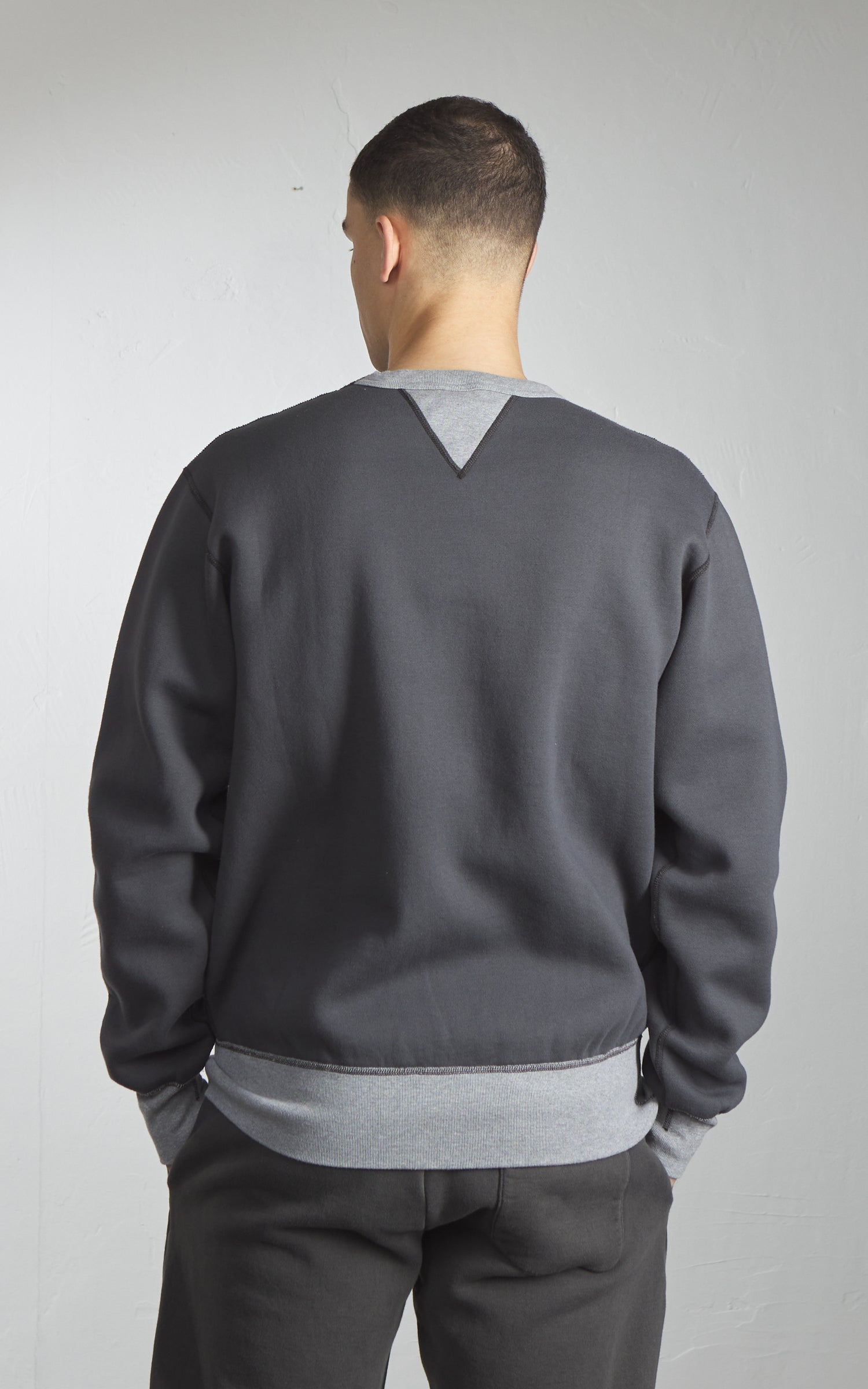 Barns Outfitters BR-3300 Cozun Switching Rib Sweatshirt Black
