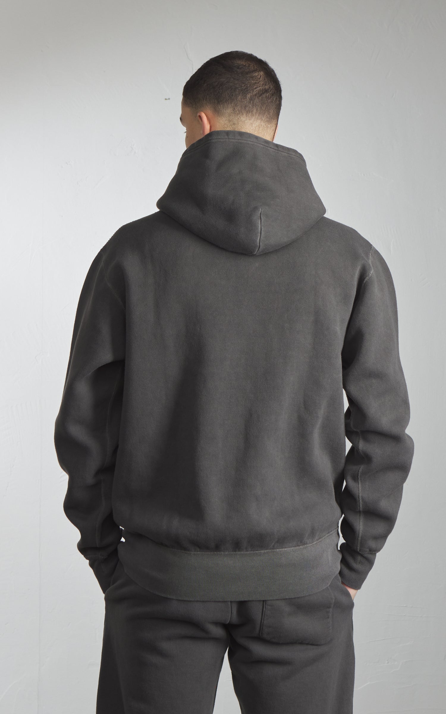 Barns Outfitters BR-3007PG COZUN Pigment Dyed Pullover Hoodie Black
