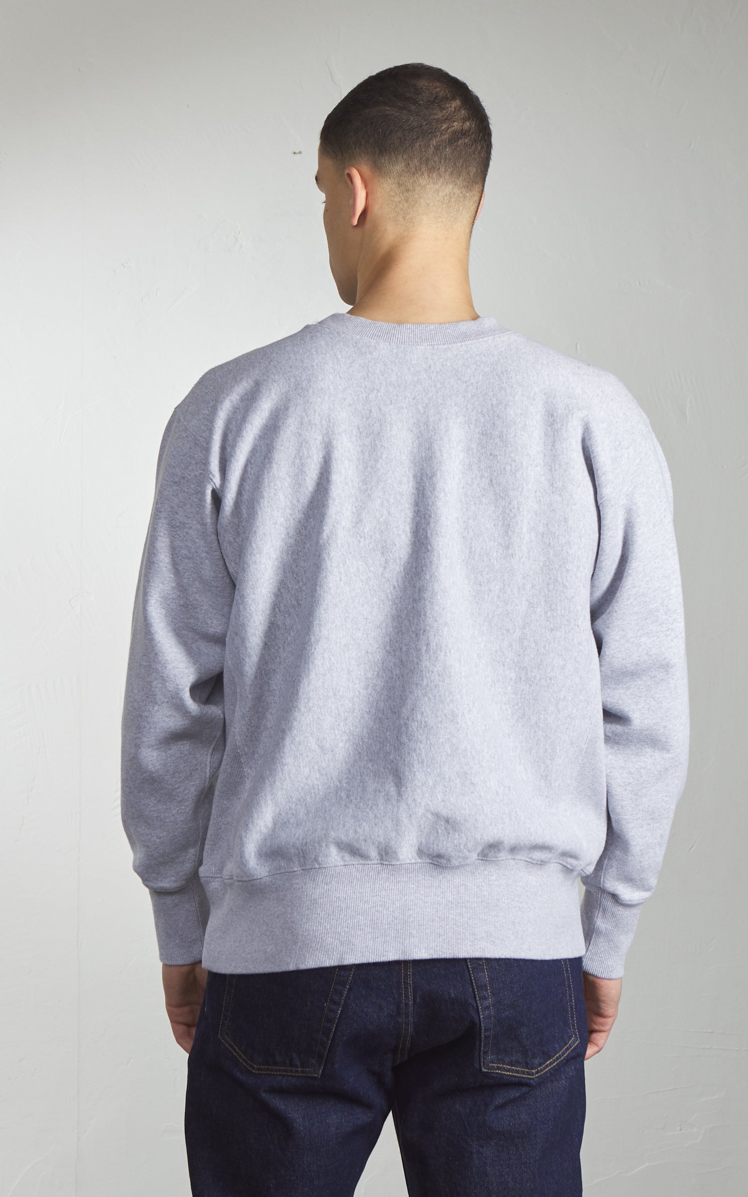 Houston U.S. Cotton R/V Sweatshirt (Navy) Print Heather Grey