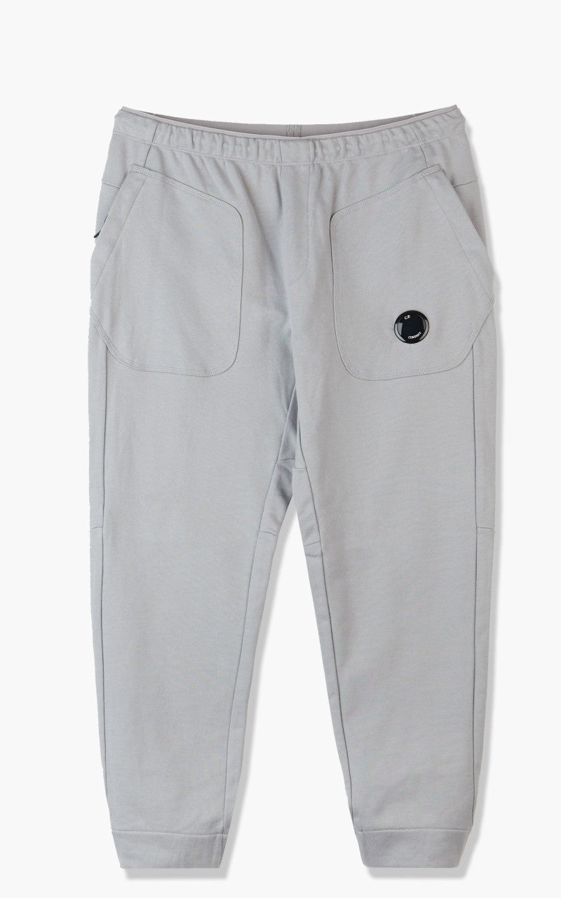 C.P. Company Diagonal Raised Fleece Mixed Sweat Pants Griffin Grey