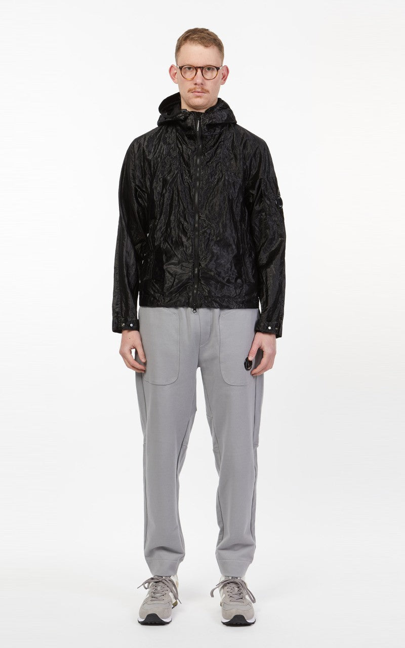 C.P. Company Diagonal Raised Fleece Mixed Sweat Pants Griffin Grey