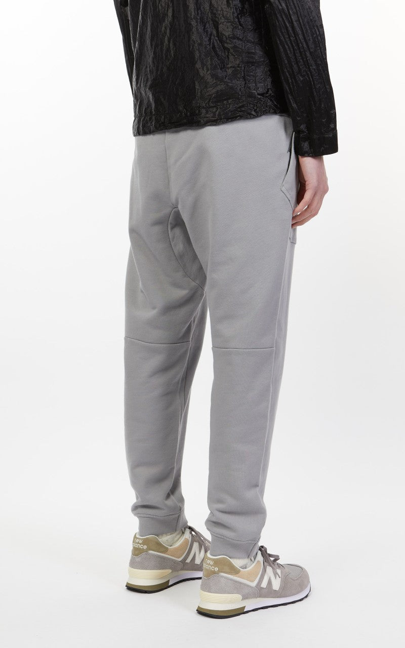 C.P. Company Diagonal Raised Fleece Mixed Sweat Pants Griffin Grey