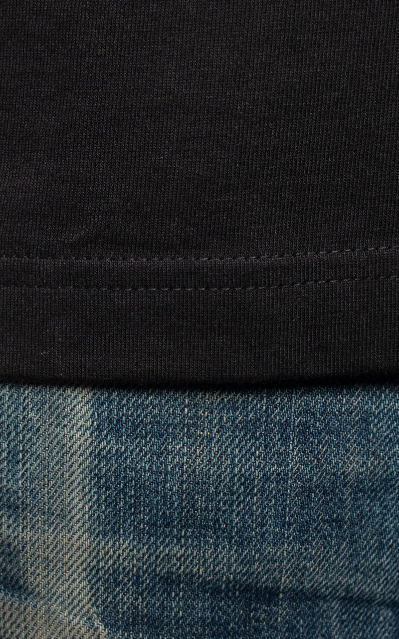 Nudie Jeans Roy Logo Tee Black