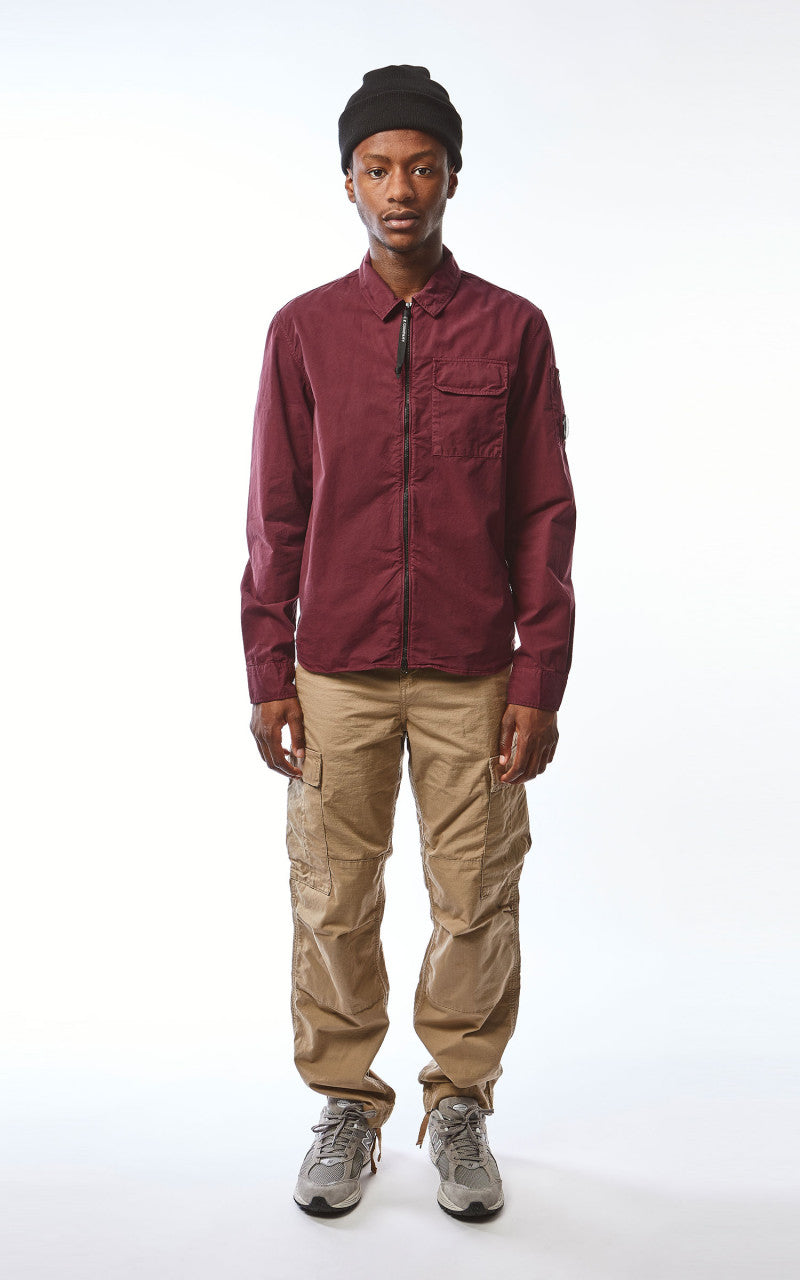 C.P. Company Gabardine Zipped Shirt Port Royal
