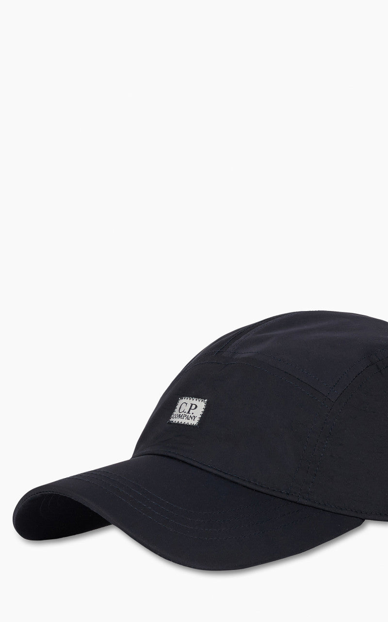 C.P. Company Chrome-R Panelled Logo Cap Total Eclipse