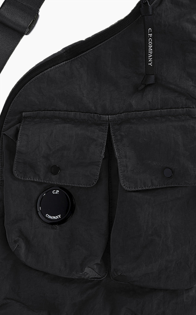 C.P. Company Nylon B Single Strap Rucksack Black