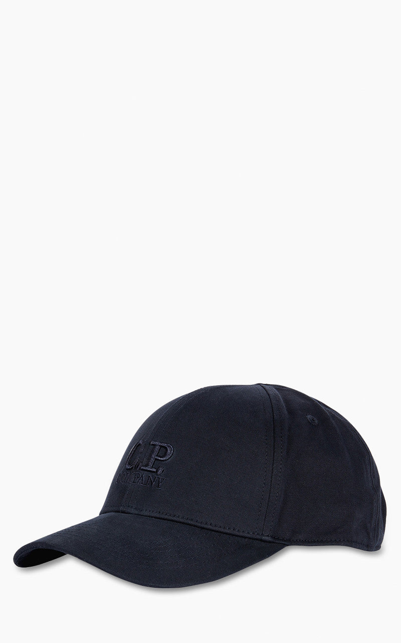 C.P. Company Gabardine Logo Cap Total Eclipse