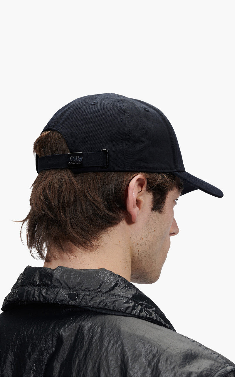 C.P. Company Gabardine Logo Cap Total Eclipse