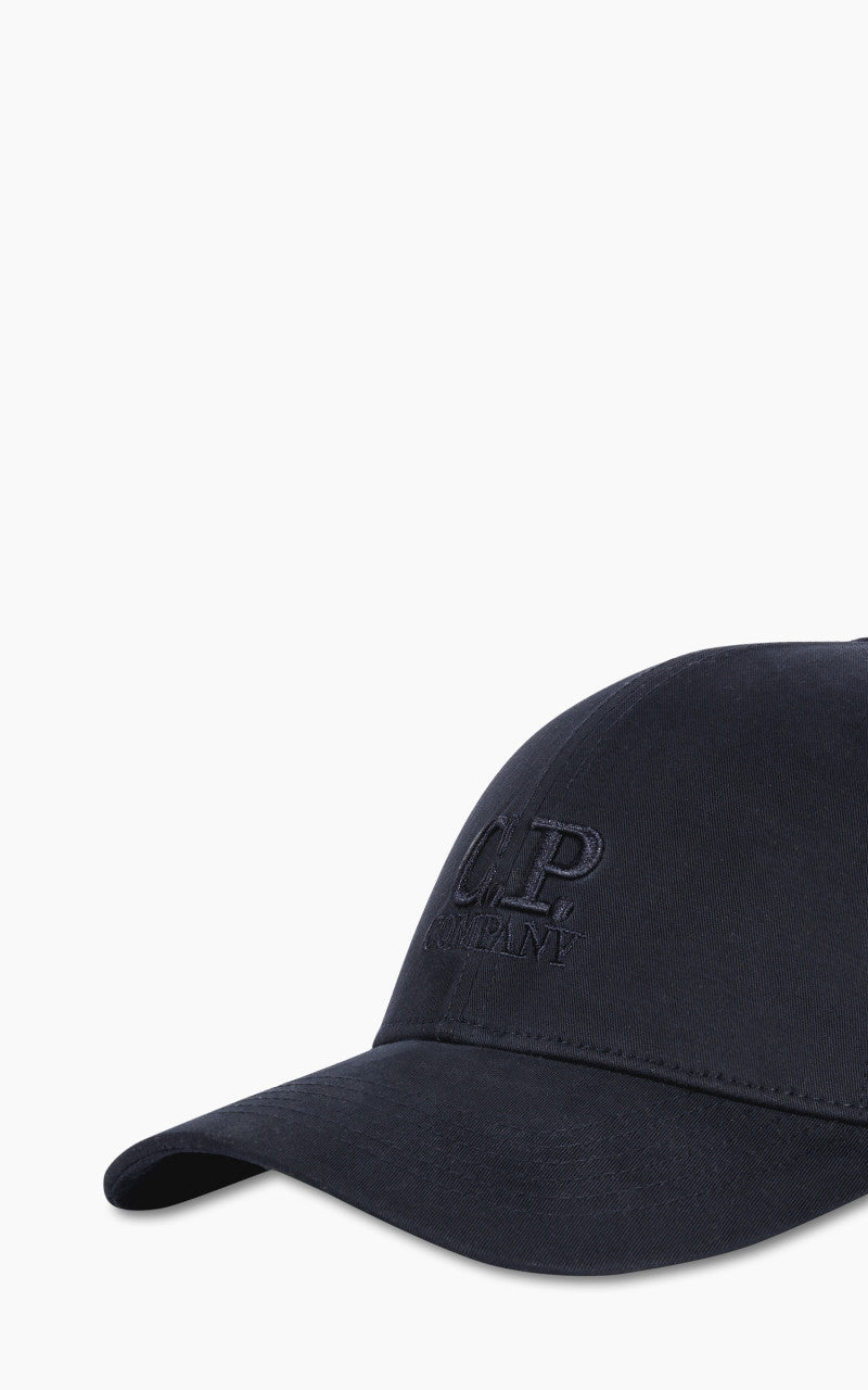 C.P. Company Gabardine Logo Cap Total Eclipse