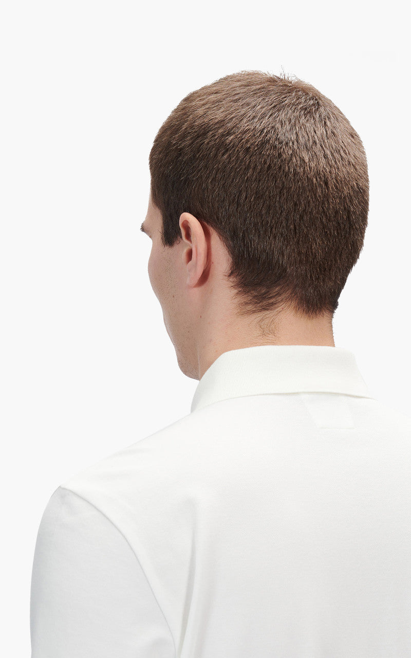 C.P. Company Stretch Piquet Polo Shirt Gauze White
