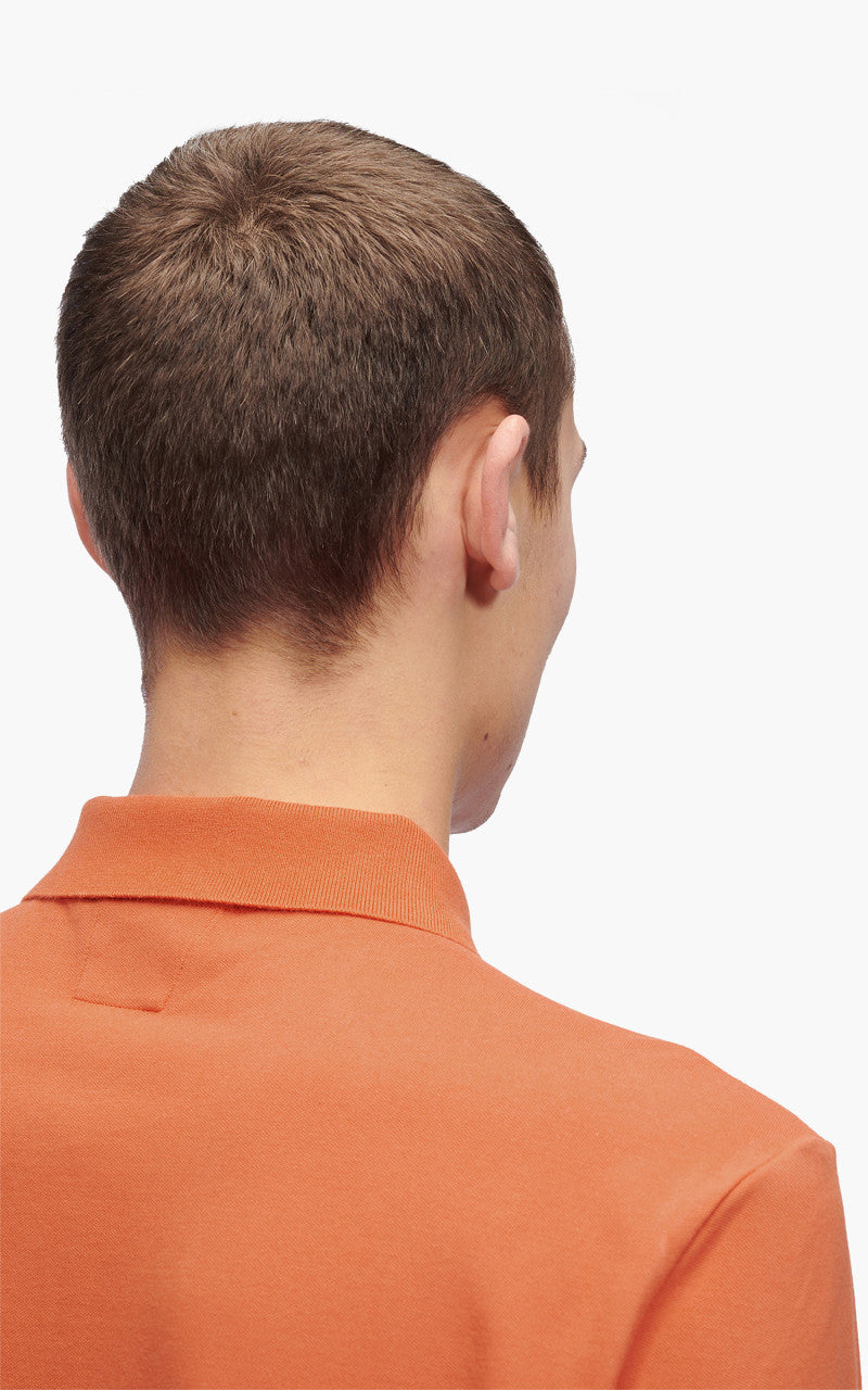 C.P. Company Stretch Piquet Polo Shirt Harvest Pumpkin Orange