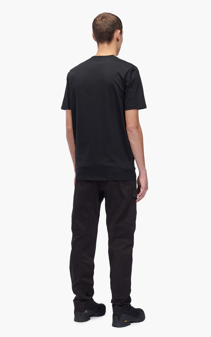 C.P. Company 30/1 Label Logo T-Shirt Black