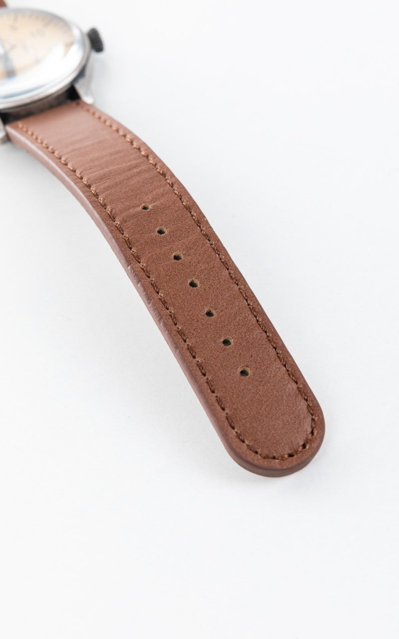 Military Surplus Vintage Army Watch Quartz Yellow/Brown