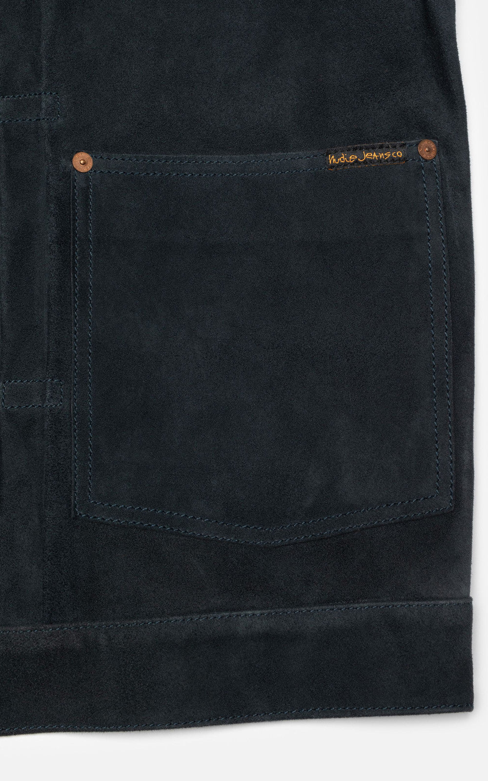 Nudie Jeans Dante II Suede Jacket Navy