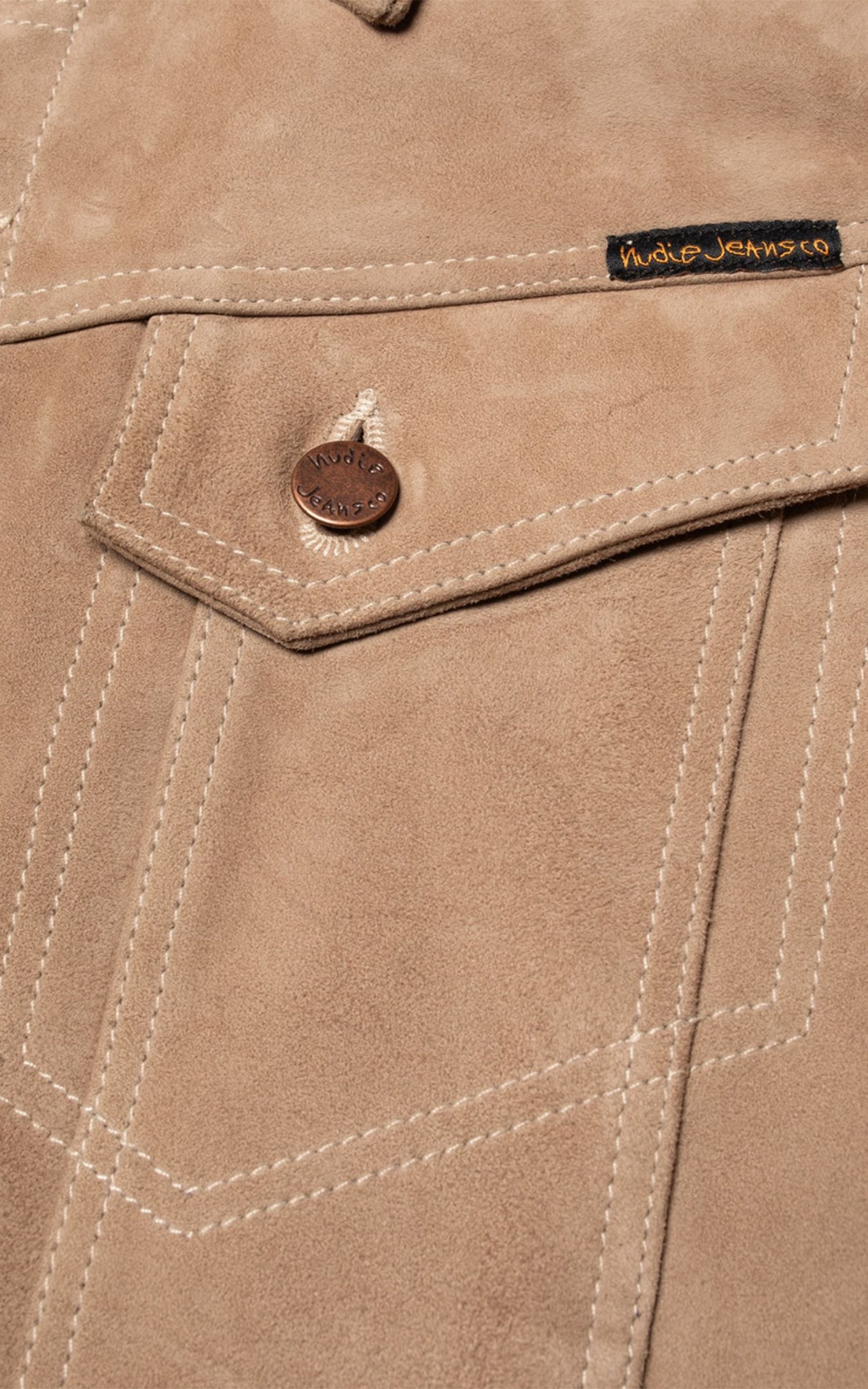 Nudie Jeans Willy Suede Jacket Mud