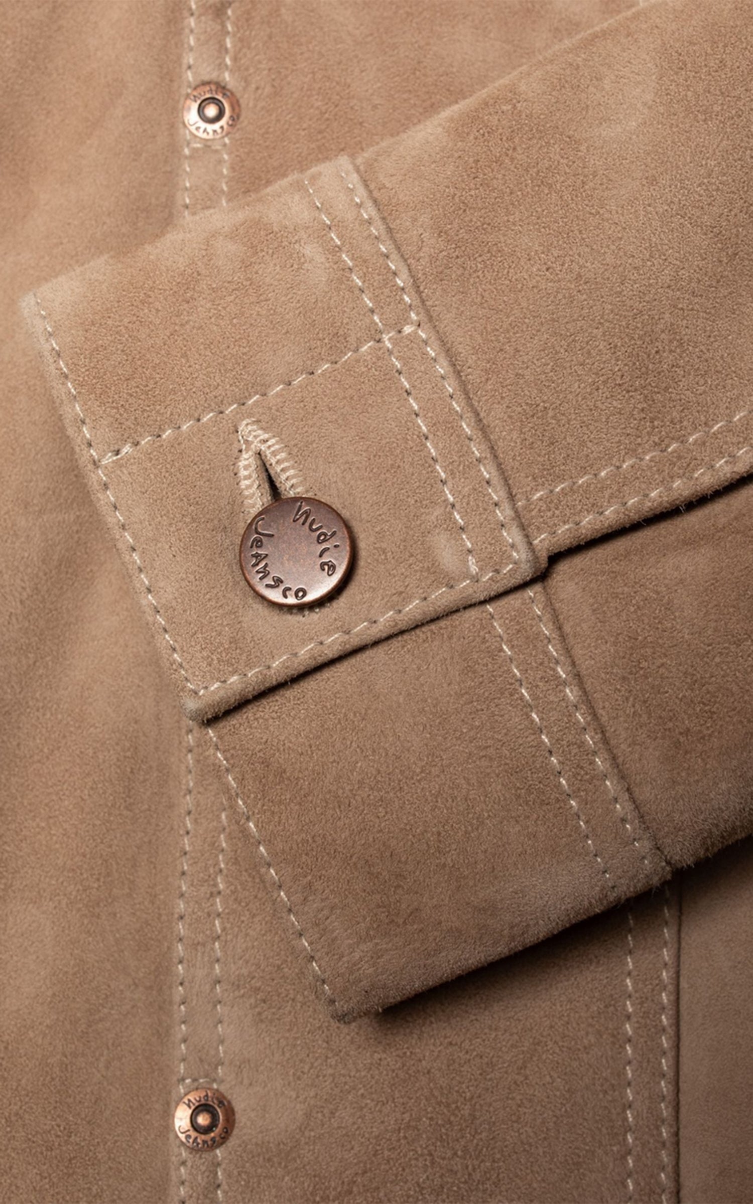 Nudie Jeans Willy Suede Jacket Mud
