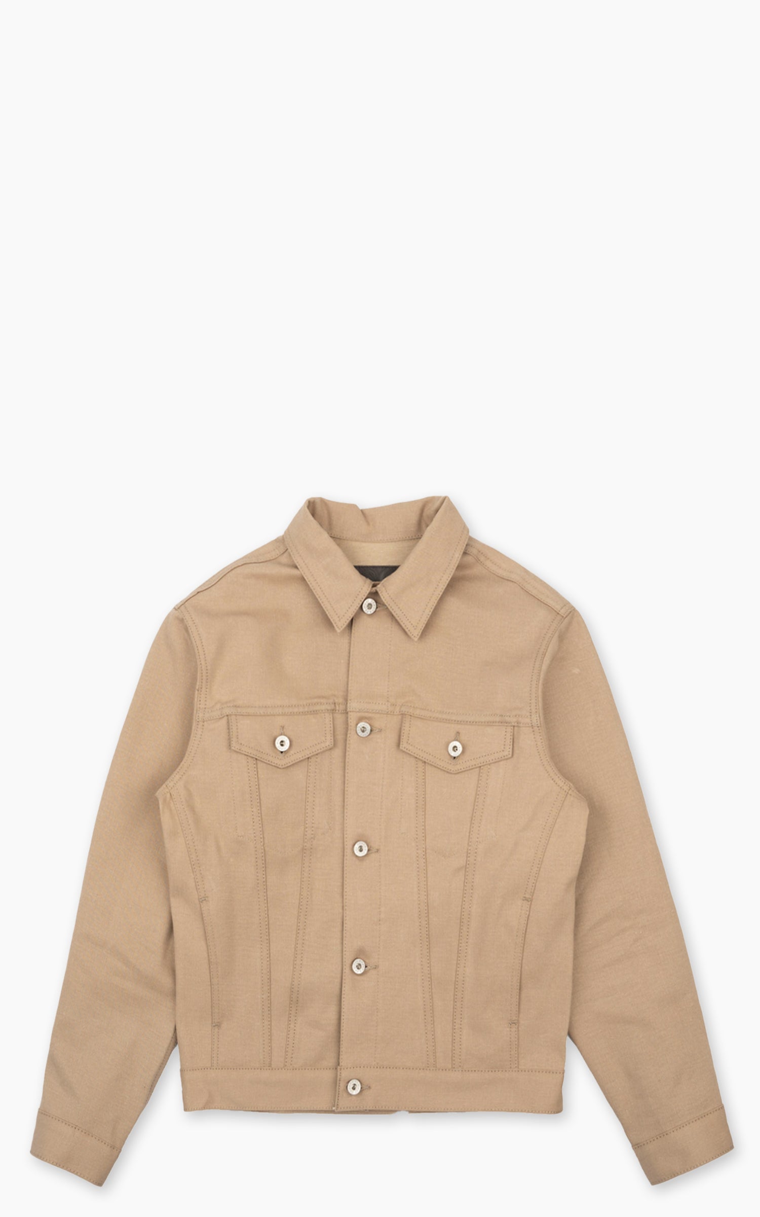 Naked & Famous Denim Denim Jacket Selvedge Slacks Beige 10oz