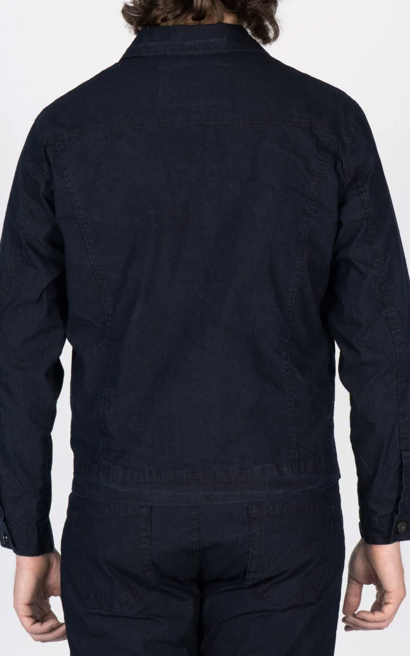 Naked & Famous Denim Jacket Ultralight Tech Denim Indigo/Black